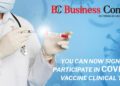 Covid - 19 vaccine clinical trials - Business Connect