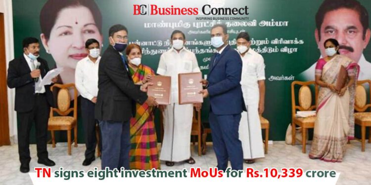 TN signs eight investment MoUs for Rs 10,339 crore - Business Connect