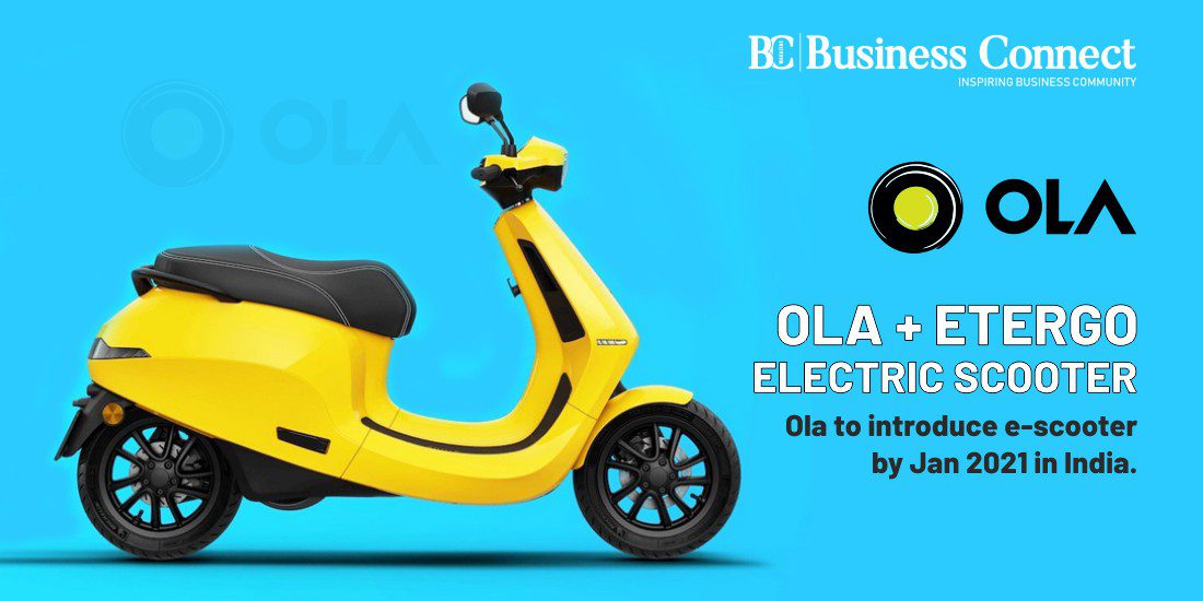Ola Etergo Electric Scooter Ola to introduce e-scooter by Jan 2021 in India