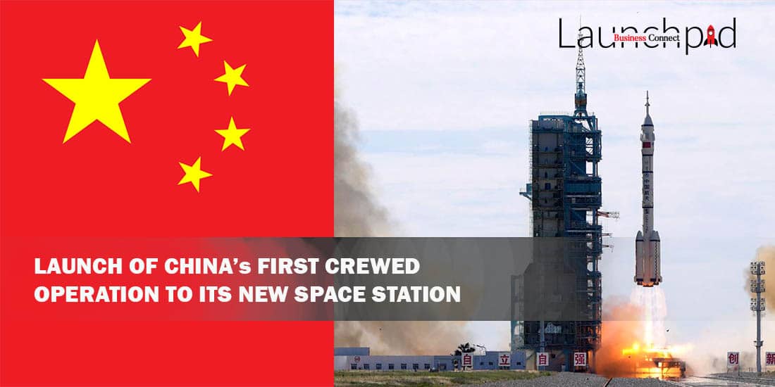 Launch of China’s First Crewed Operation to its New Space Station
