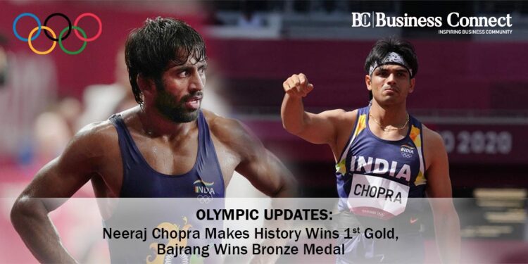 Olympic Updates: Neeraj Chopra Makes History Wins 1st Gold, Bajrang wins bronze medal