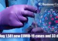 INDIA log 1,581 new COVID-19 cases and 33 deaths