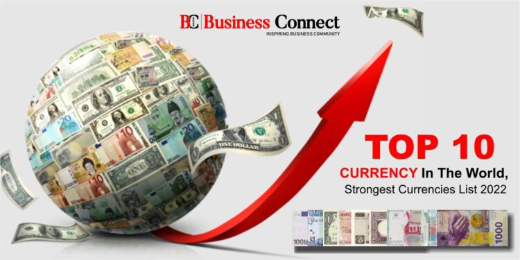 Top 10 currency in the world, strongest currencies list 2022