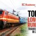 Top 10 longest-running trains of India in 2023
