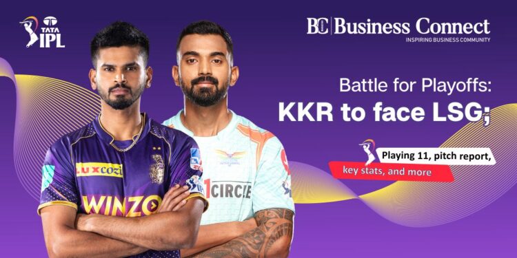Battle for Playoffs: KKR to face LSG; Playing11, pitch report, key stats, and more