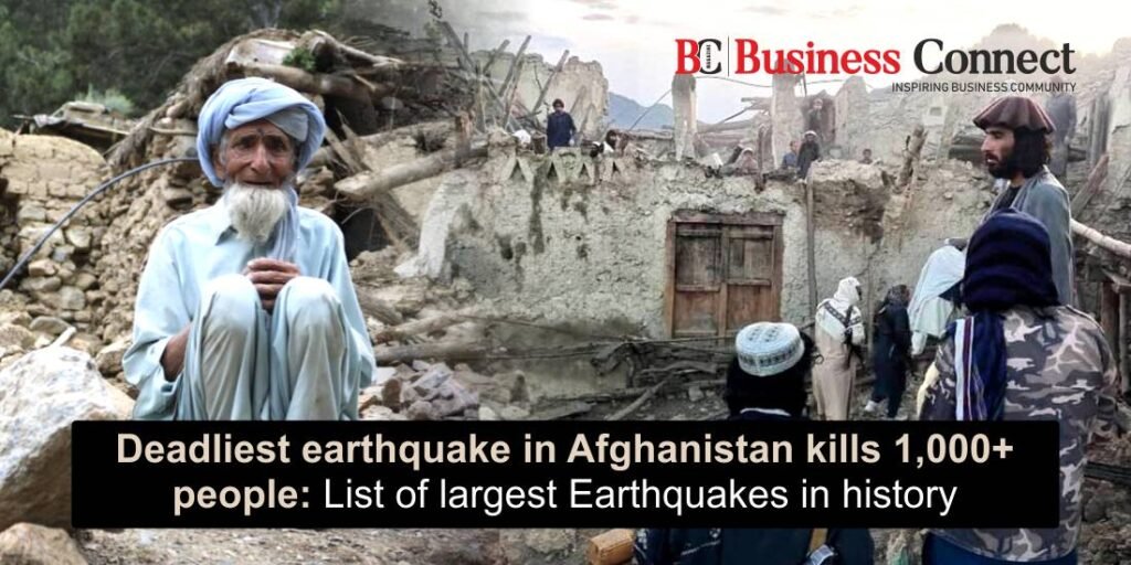 Deadliest earthquake in Afghanistan kills 1,000+ people: List of largest Earthquakes in history