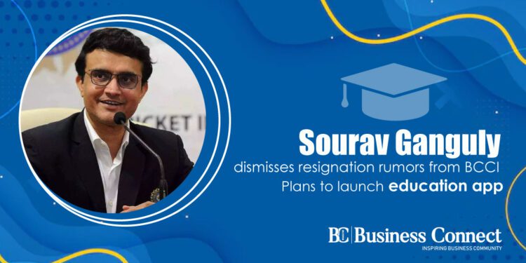 Sourav Ganguly dismisses resignation rumors from BCCI; Plans to launch education App