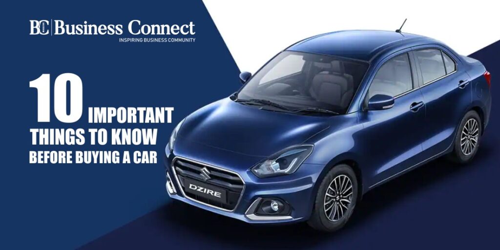 10 important things to know before buying a car