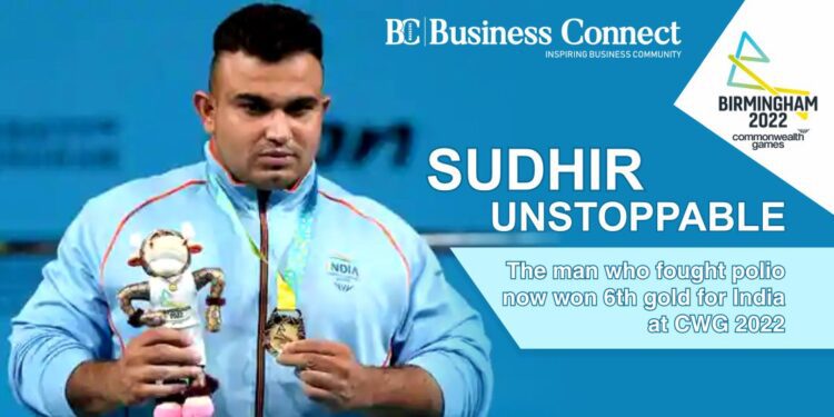 Sudhir Unstoppable: The man who fought polio now won 6th gold for India at CWG 2022