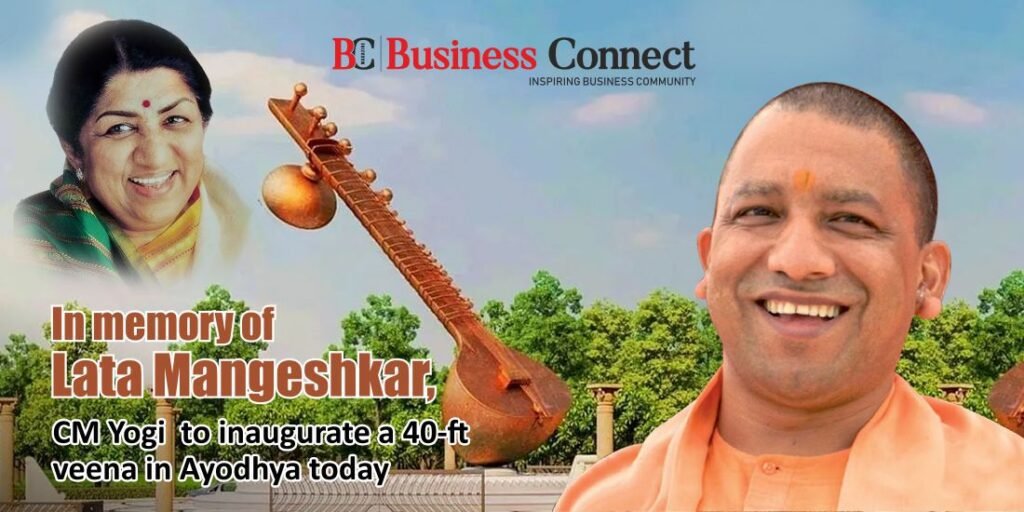 In memory of Lata Mangeshkar, CM Yogi to inaugurate a 40-ft veena in Ayodhya today