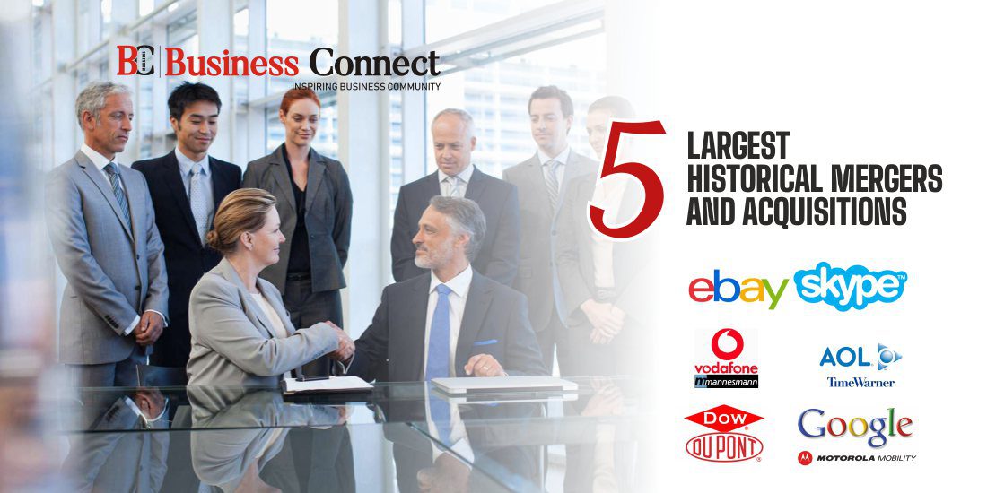 5 Largest Historical Mergers and Acquisitions