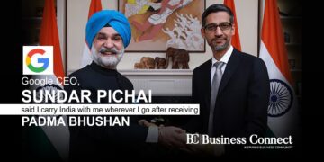 Google CEO, Sundar Pichai said I carry India with me wherever I go after receiving Padma Bhushan 