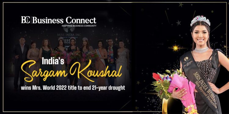 India's Sargam Koushal wins Mrs. World 2022 title to end 21-year drought