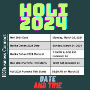 HOLI 2024 DATE AND TIME |