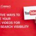 5 EFFECTIVE WAYS TO OPTIMIZE YOUR YOUTUBE VIDEOS FOR GOOGLE SEARCH VISIBILITY