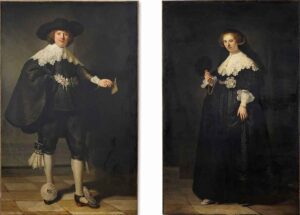 Portraits of Maerten Soolmans and Oopjen Coppit by Rembrandt van Rijn