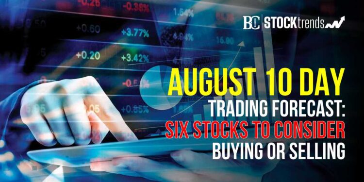 August 10 Day Trading Forecast: Six Stocks to Consider Buying or Selling