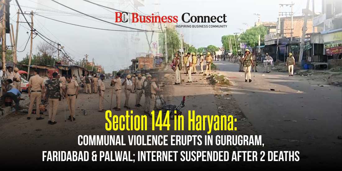Section 144 in Haryana: Communal Violence Erupts in Gurugram, Faridabad & Palwal; Internet Suspended After 2 Deaths