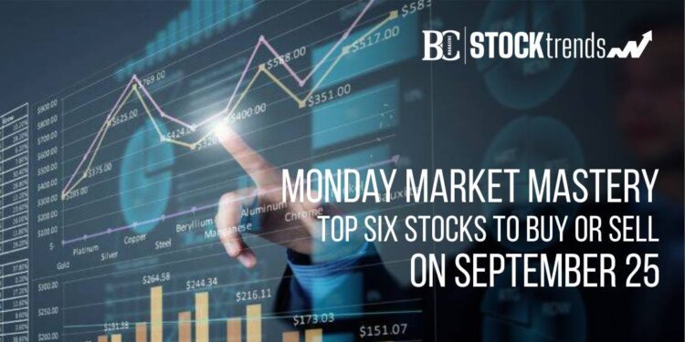 Monday Market Mastery: Top Six Stocks to Buy or Sell on September 25