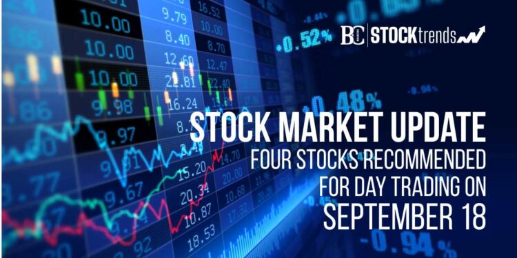 Stock Market Update: Four Stocks Recommended for Day Trading on September 18