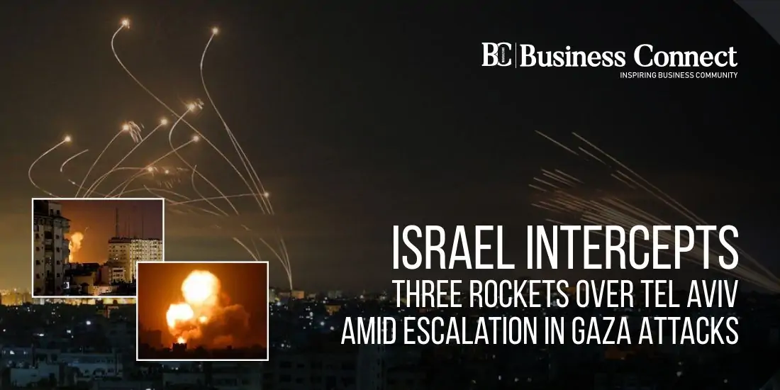 Israel Intercepts Three Rockets Over Tel Aviv Amid Escalation in Gaza Attacks