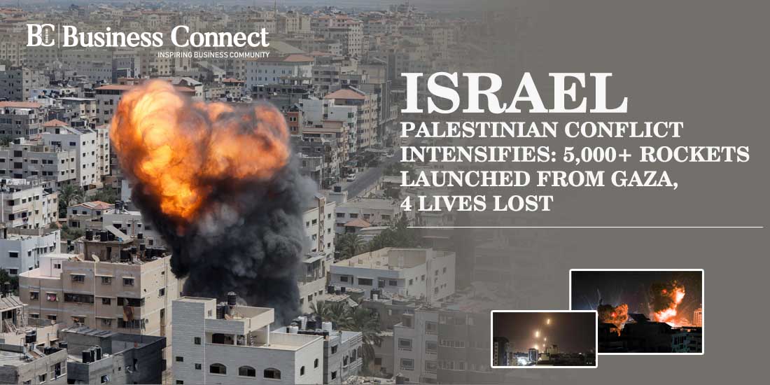 Israel-Palestinian Conflict Intensifies: 5,000+ Rockets Launched from Gaza, 4 Lives Lost