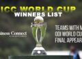 Teams with most ODI World Cup Final Appearances | Full List