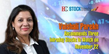 Vaishali Parekh Recommends Three Intraday Stocks to Watch on November 22