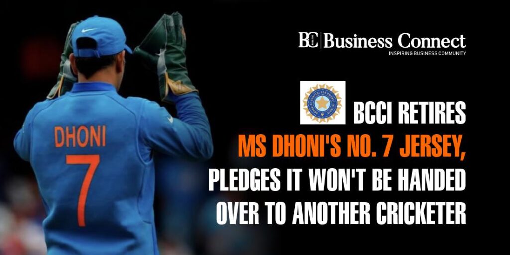 BCCI Retires MS Dhoni’s No. 7 Jersey, Pledges It Won’t Be Handed Over to Another Cricketer BCCI Retires MS Dhoni's No. 7 Jersey, Pledges It Won't Be Handed Over to Another Cricketer