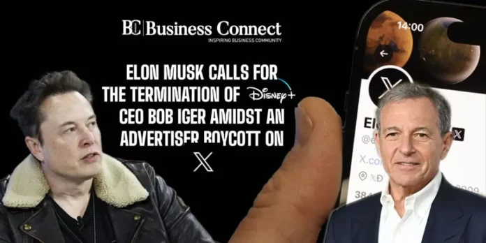 Elon Musk calls for the termination of Disney CEO Bob Iger amidst an advertiser boycott on X