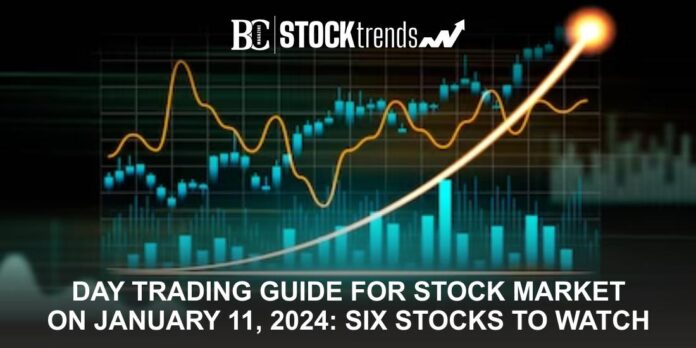 Day Trading Guide for Stock Market on January 11, 2024: Six Stocks to Watch