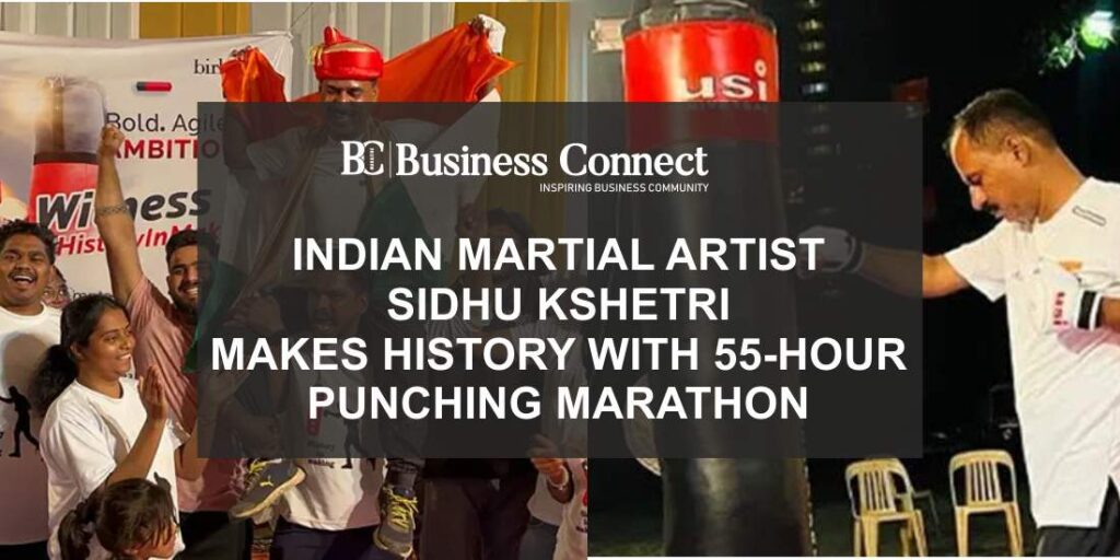 Indian Martial Artist Sidhu Kshetri Makes History with 55-Hour Punching Marathon Indian Martial Artist Sidhu Kshetri Makes History with 55-Hour Punching Marathon