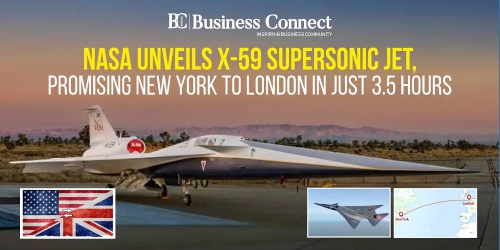 NASA Unveils X-59 Supersonic Jet, Promising New York to London in Just 3.5 Hours