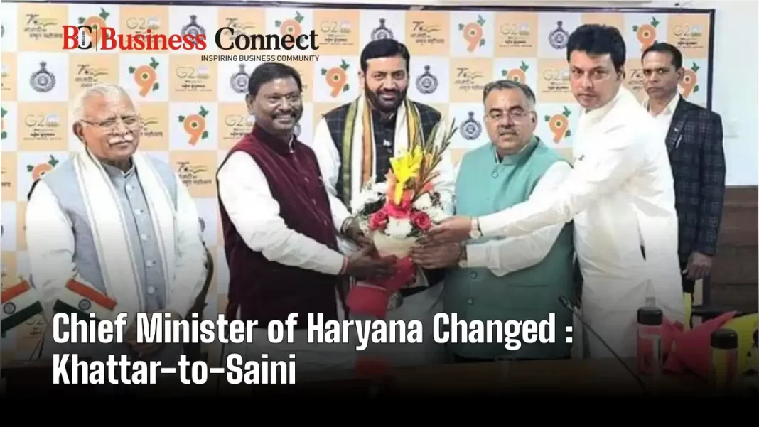 Chief Minister of Haryana Changed: Khattar-to-Saini