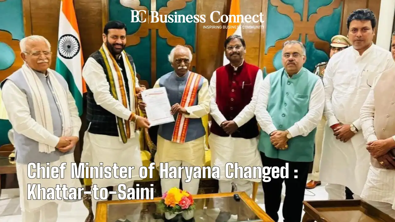 Chief Minister of Haryana Changed: Khattar-to-Saini