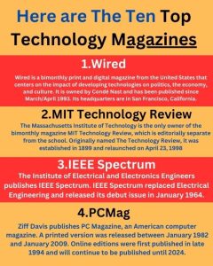 Here are the ten top technology magazines, Top 10 Technology Magazines.jpg