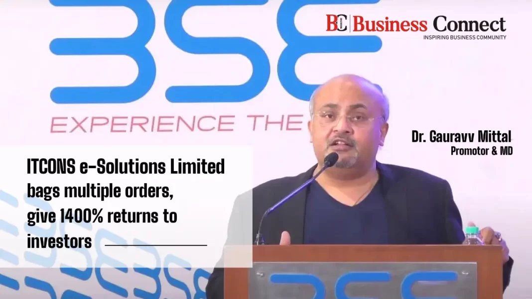 ITCONS e-Solutions Ltd bags multiple orders, give 1400% returns to investors