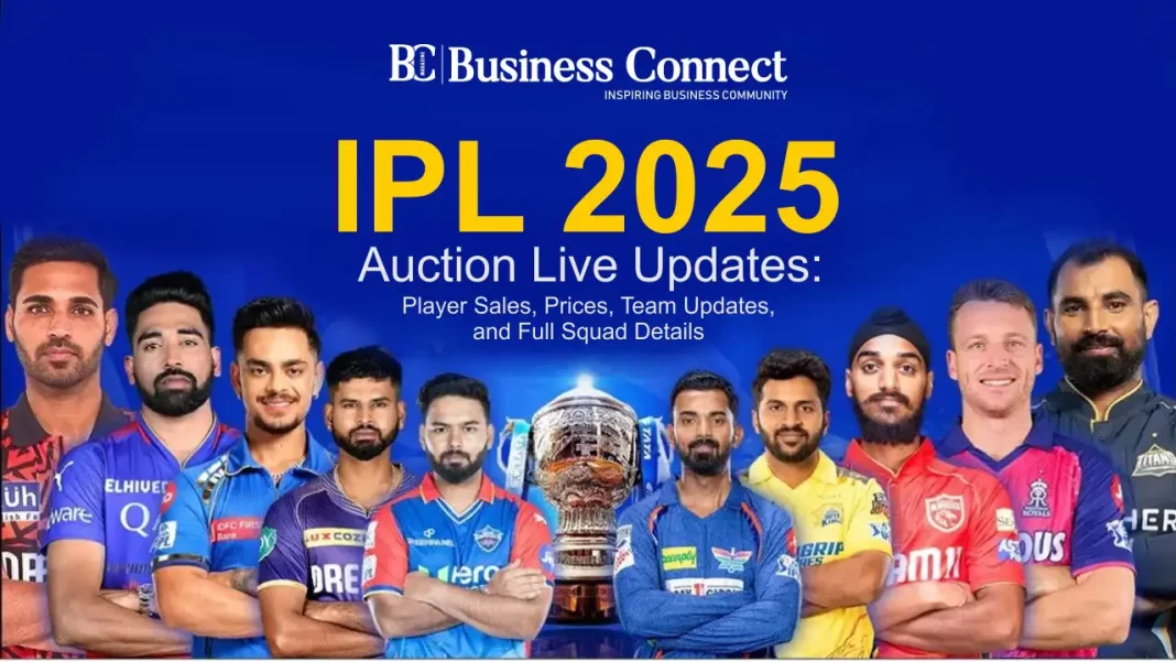 IPL 2025 Auction Live Updates: Player Sales, Prices, Team Updates, and Full Squad Details