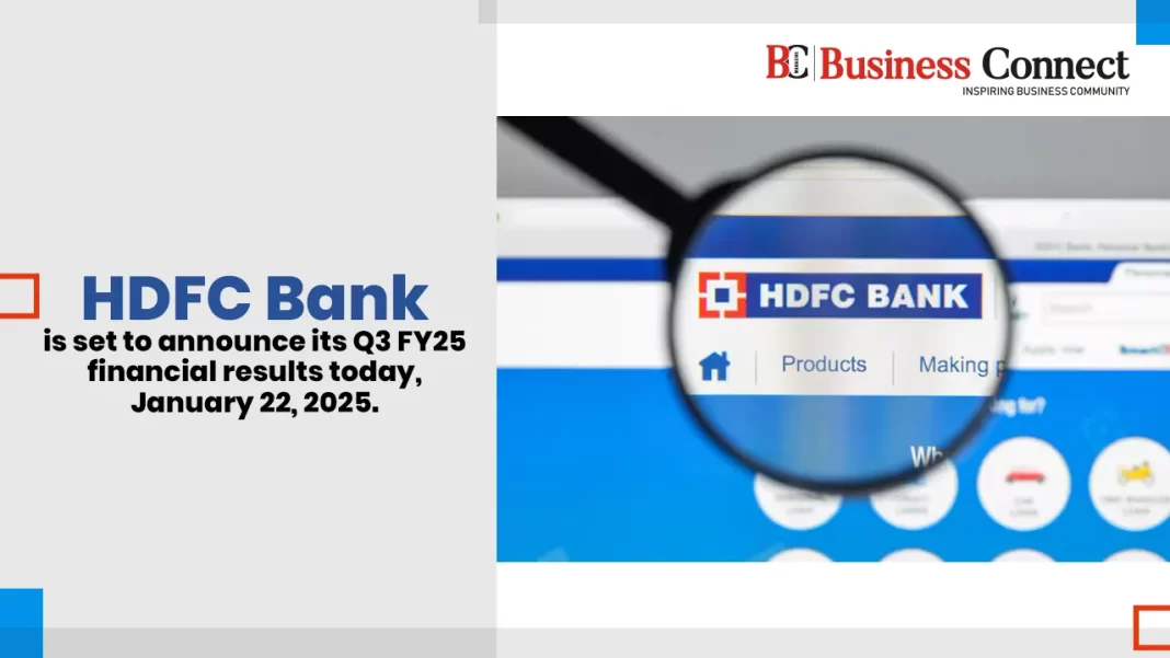 HDFC Bank to Reveal Q3 FY25 Financial Results Today, January 22, 2025