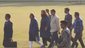 Reliance Chairman Mukesh Ambani Takes Holy Dip at Maha Kumbh 2025