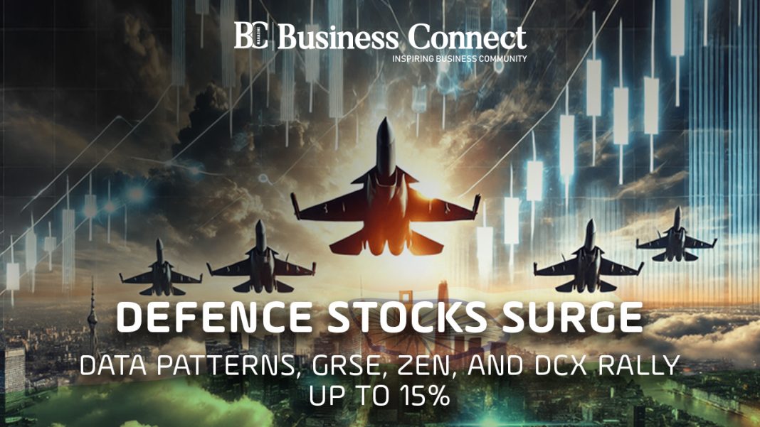 Defence Stocks Surge: Data Patterns, GRSE, Zen, and DCX Rally Up to 15%