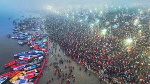 Reliance Chairman Mukesh Ambani Takes Holy Dip at Maha Kumbh 2025