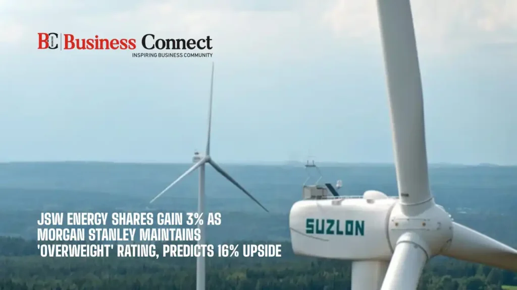 JSW Energy Shares Gain 3% as Morgan Stanley Maintains 'Overweight' Rating, Predicts 16% Upside