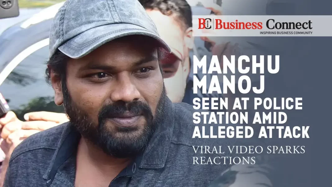 Manchu Manoj Seen at Police Station Amid Alleged Attack – Viral Video Sparks Reactions