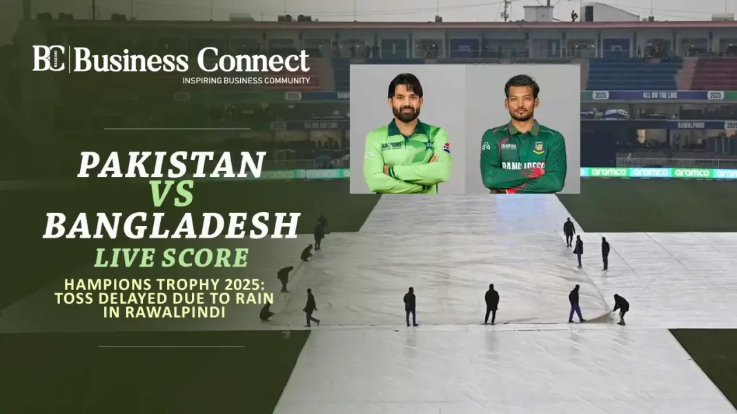 Pakistan vs Bangladesh LIVE Score, Champions Trophy 2025: Toss Delayed Due to Rain in Rawalpindi