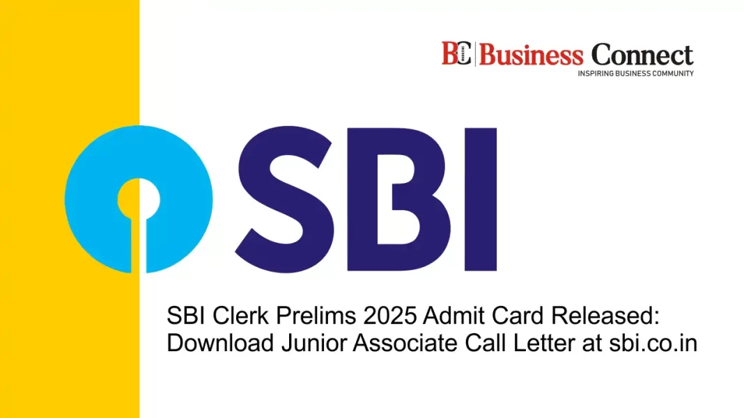 SBI Clerk Prelims 2025 Admit Card Released: Download Junior Associate Call Letter at sbi.co.in