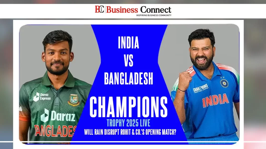 India vs Bangladesh Champions Trophy 2025 Live: Will Rain Disrupt Rohit & Co.'s Opening Match?