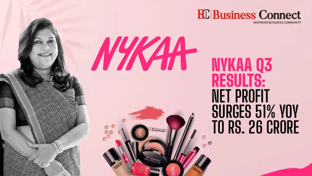 Nykaa Q3 Results: Net Profit Surges 51% YoY to ₹26 Crore