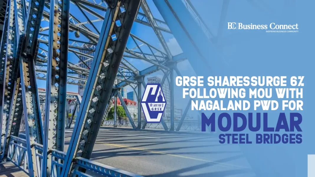 GRSE Shares Surge 6% Following MoU with Nagaland PWD for Modular Steel Bridges