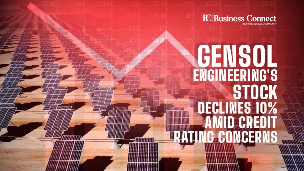 Gensol Engineering's Stock Declines 10% Amid Credit Rating Concerns